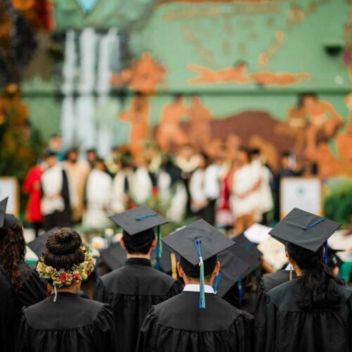 back of graduation caps