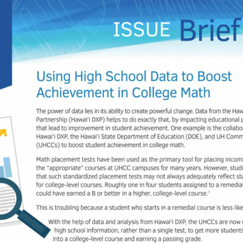 High School Math Issue Brief Cover